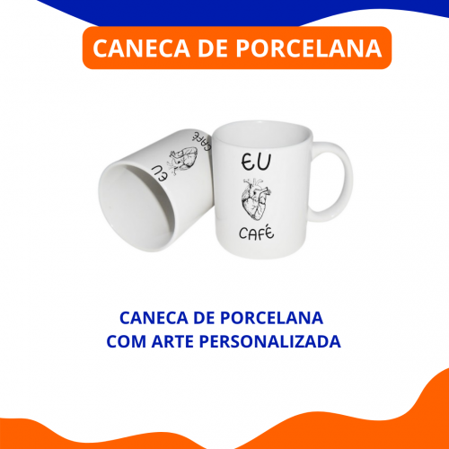 Caneca de Porcelana Envie Sua Arte