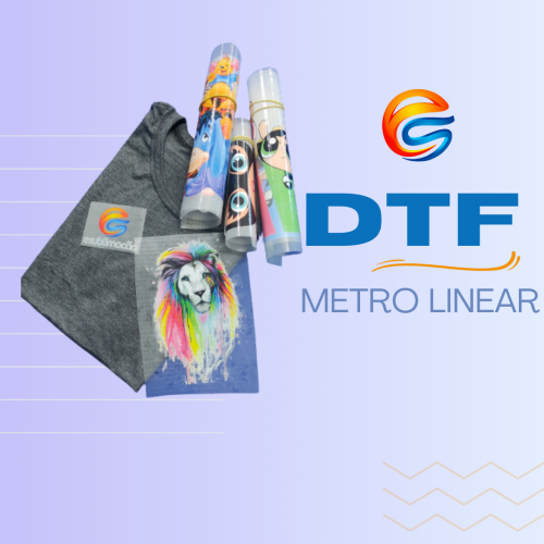 DTF Metro Linear 58 cm x1,00m Impresso