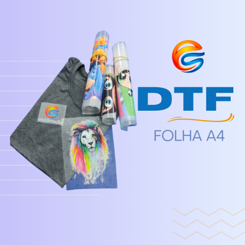 Folha A4 DTF Impresso